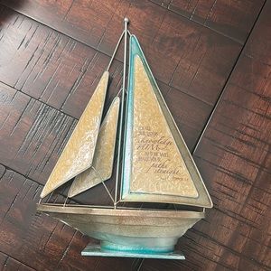 Dicksons Metal Tabletop Sailboat